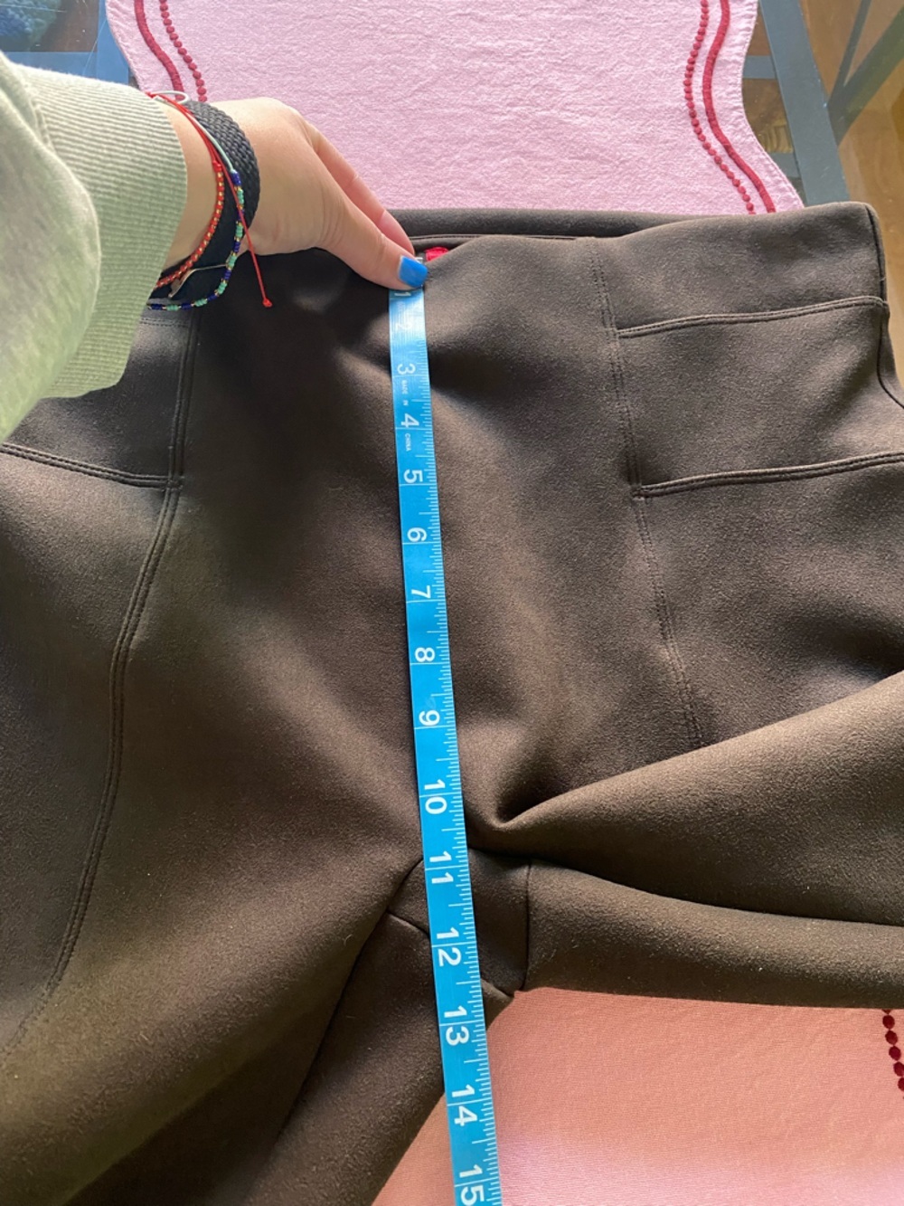 SPANX Brown Faux Suede Leggings Plus Size 1X - Picture 12 of 16